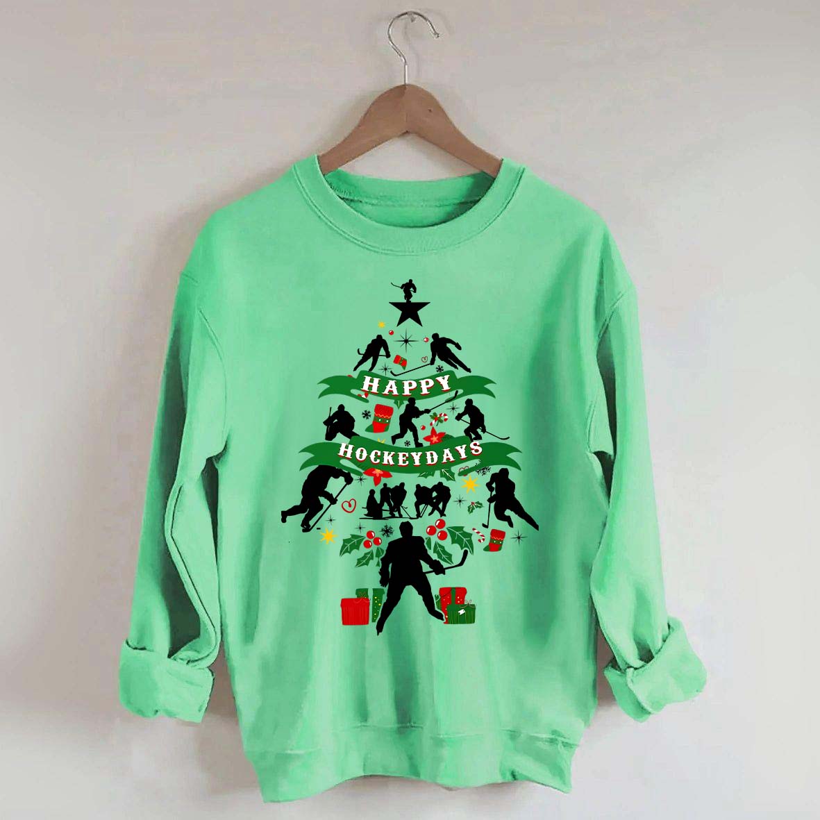 Happy Hockeydays Christmas Sweatshirt