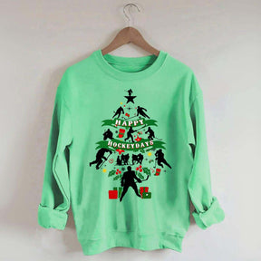 Happy Hockeydays Christmas Sweatshirt