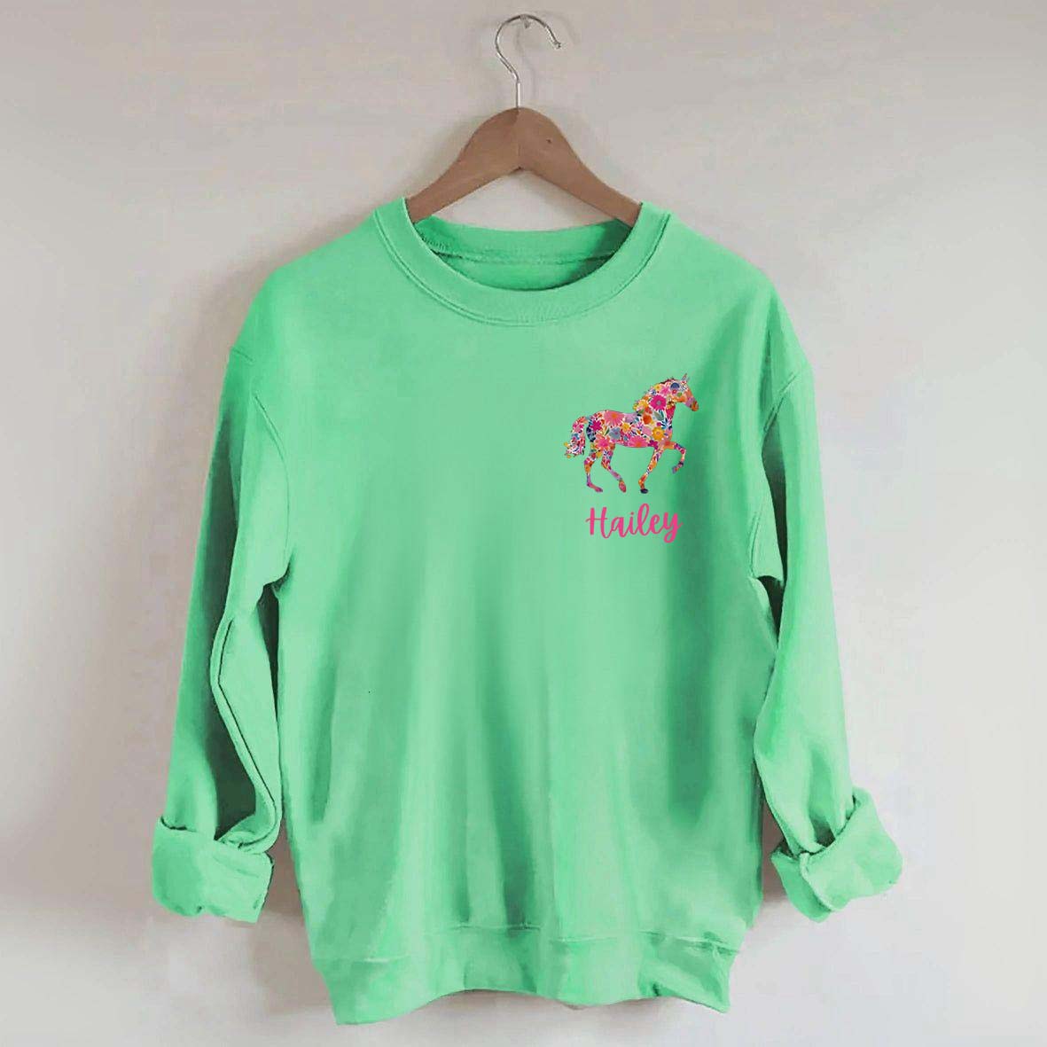 Custom Girl Horse Sweatshirt
