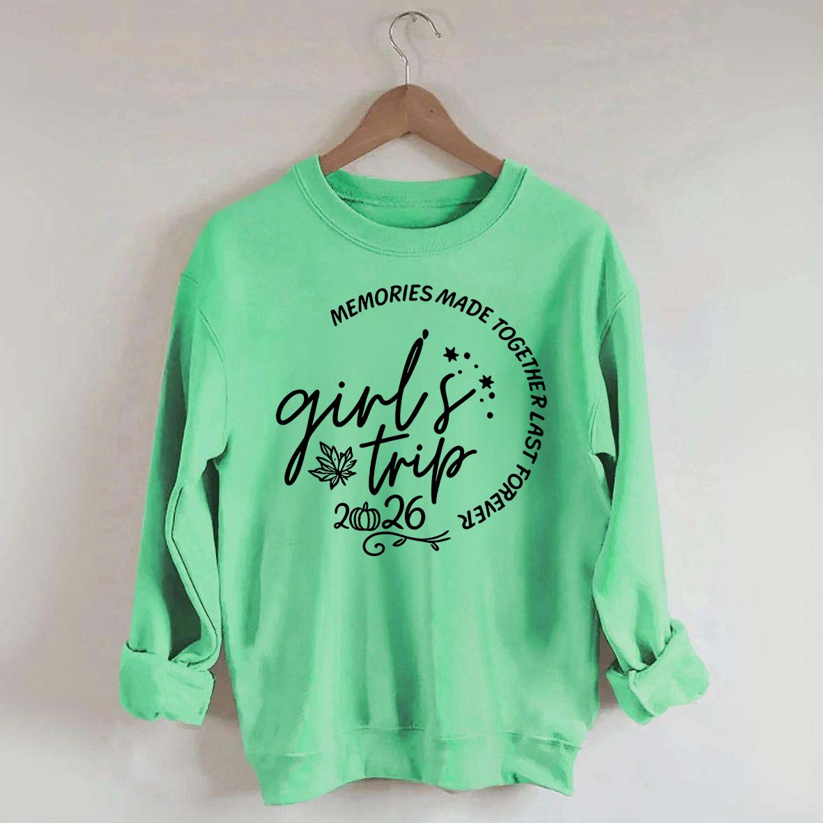 Personalized Year Matching Friends Fall Girls Trip Sweatshirt