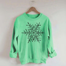 Minimalist Vintage Snowflake Sweatshirt