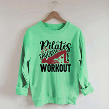 Pilates Workout Statement Sweatshirt