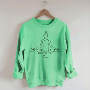 Personalized Yoga Namaste Meditation Sweatshirt