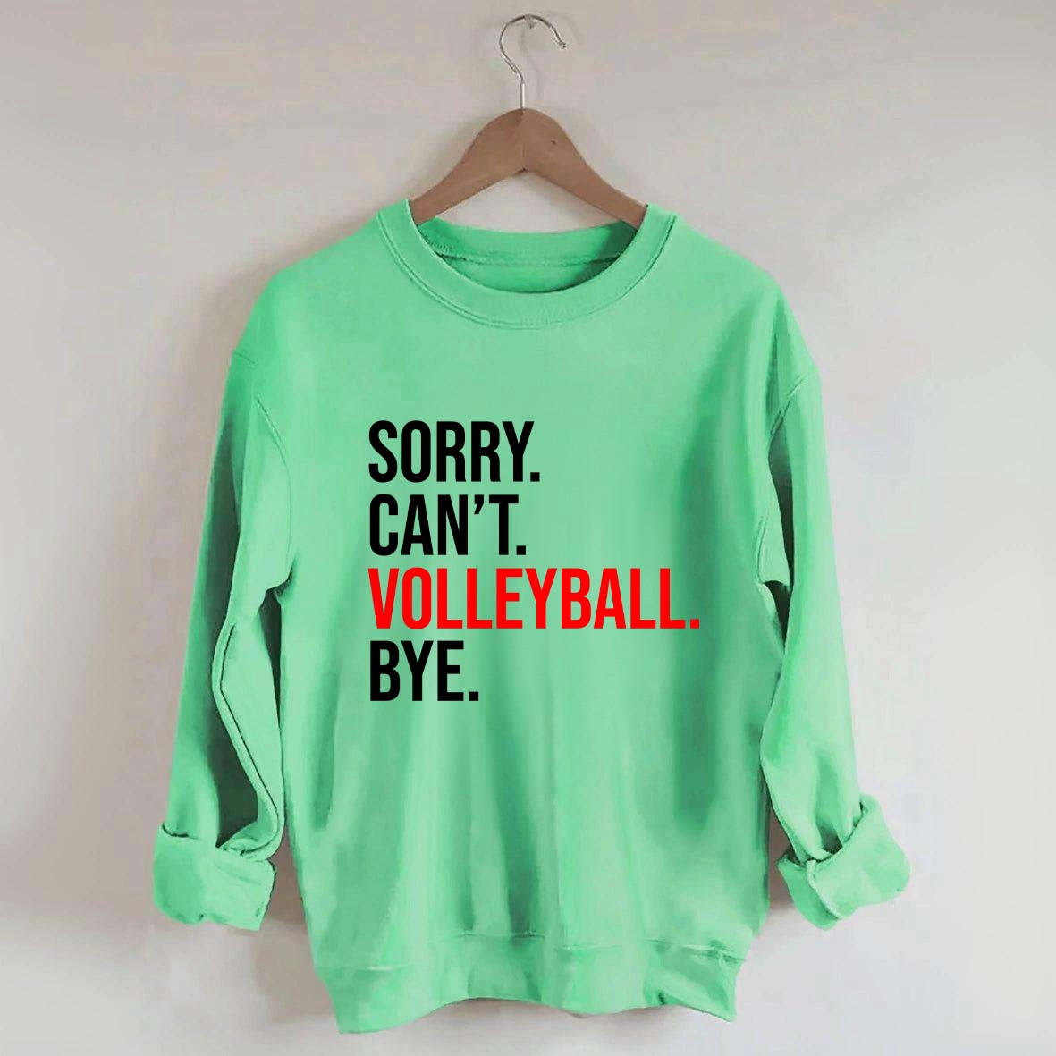 Sorry Can't Volleyball Bye Sports Sweatshirt