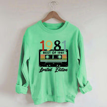 Audiotape And Letter Graphic Sweatshirt