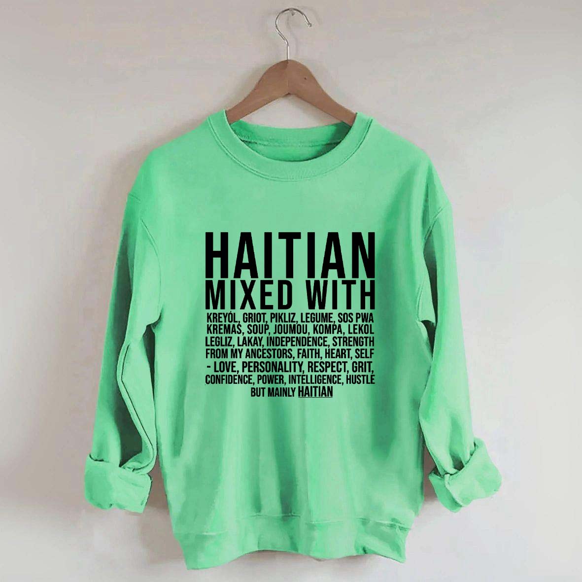 Haitian Definition Caribbean African Culture Sweatshirt