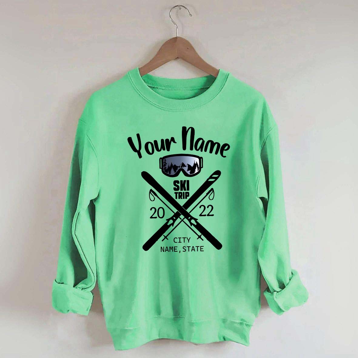 Personalized Snow Trip Sweatshirt