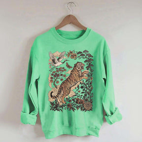 Retro Tiger Wild Cat Sweatshirt
