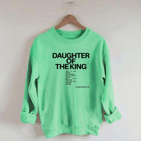 Daughter of the King Faith Bible Verse Sweatshirt