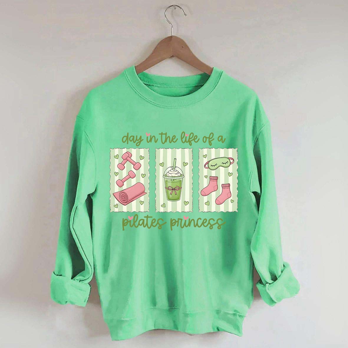 Pilates Princess Preppy Fitness Girl Sweatshirt