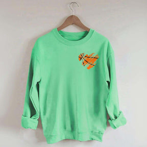 Retro Heart Basketball Mama Sweatshirt