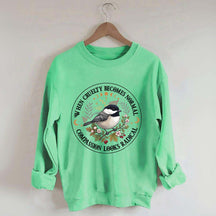 Radical Compassion Floral Bird Sweatshirt
