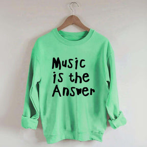 Music Is The Answer Cute Sweatshirt