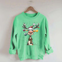 Cute Christmas Vintage Reindeer Sweatshirt