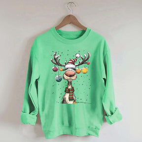 Cute Christmas Vintage Reindeer Sweatshirt