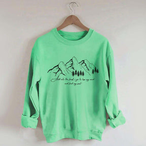 Quote Pine Tree Hiking Sweatshirt