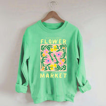 Boho  Pintaflores Floral Sweatshirt