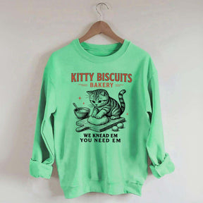 Sourdough Bread Kitty Biscuit Sweatshirt