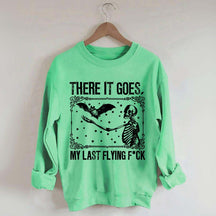 Skeleton Bat Spooky Halloween Sweatshirt