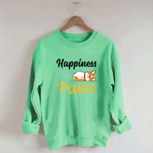 Happiness Has Paws Sweatshirt