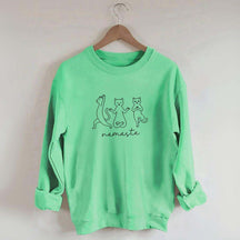 Groovy Cat Yoga Namaste Sweatshirt