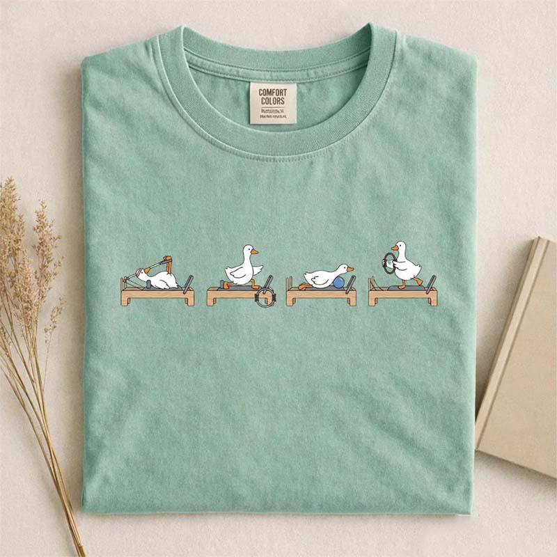 Funny Goose Pilates Minimal Animal Gym T-Shirt