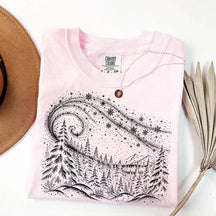 Vintage Winter Forest Comfort Colors T-Shirt
