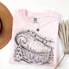 Vintage Winter Forest Trees T-Shirt