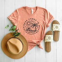 Happiness Comes in Waves T-Shirt