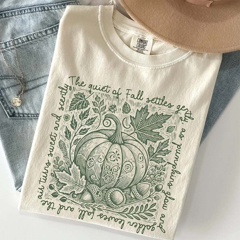 Comfort Colors Fall Pumpkin Autumn Nature T-Shirt