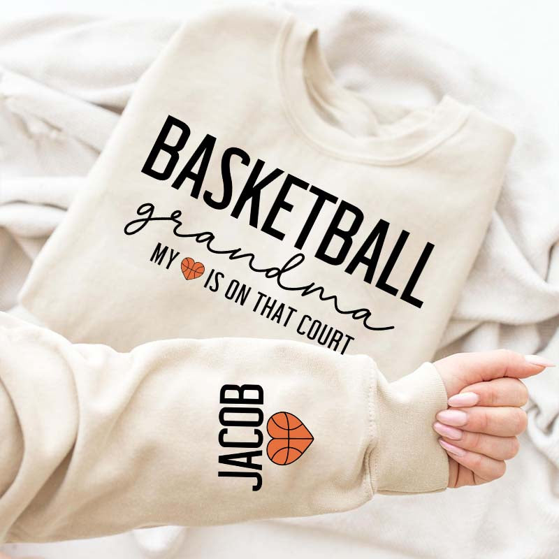 Personalized Nana Basketball Grandma Sweatshirt