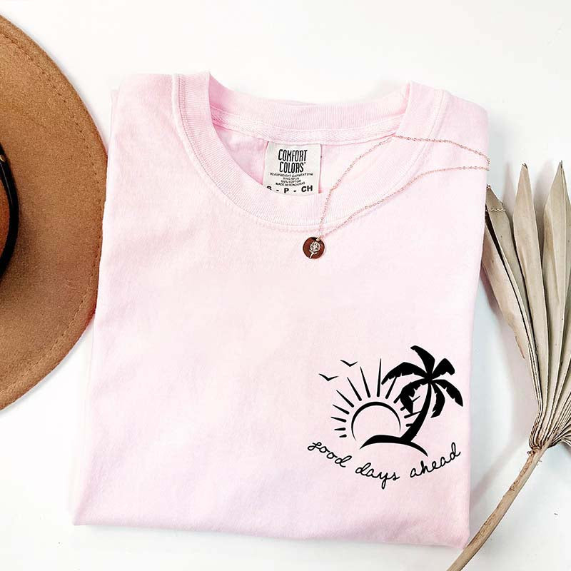 Cute Beach Vacation Summer Minimalist T-Shirt