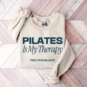 Pilates Is My Therapy Sporty Aesthetic Sweatshirt