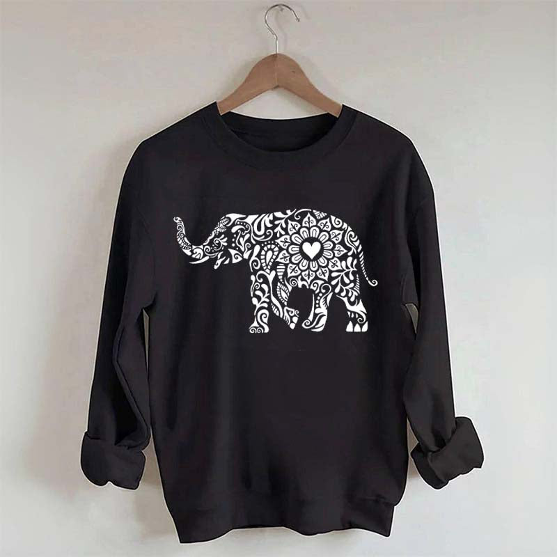 Elephant Floral Sweatshirt