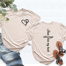Faith Jesus Always Has My Back T-Shirt