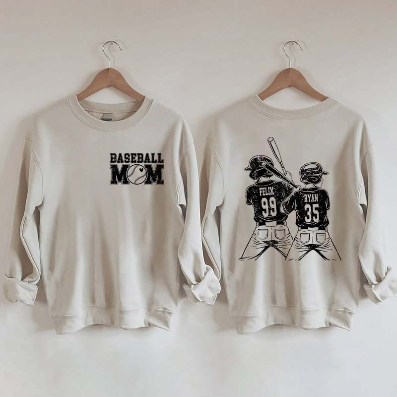 Customized Baseball Mom Sweatshirt