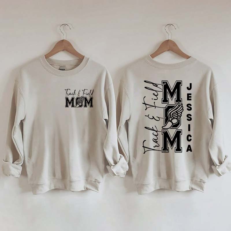 Custom Track and Field Mom Sweatshirt