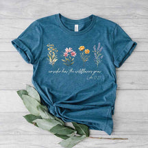 Faith Consider How The Wildflowers Grow Outfit T-Shirt