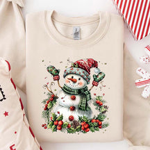 Cute Christmas Snowman Sweatshirt