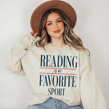 Reading Is My Favorite Sport Booklover Sweatshirt