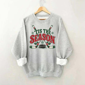Tis The Season Hockey Merry Christmas Sweatshirt