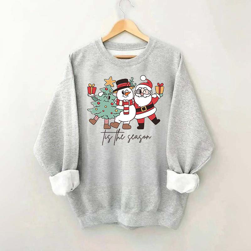 Tis The Season Santa Tree Sweatshirt