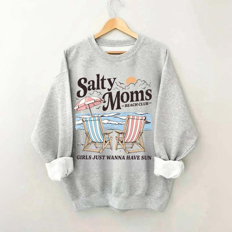 Salty Moms Beach Club Sweatshirt