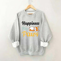Happiness Has Paws Sweatshirt