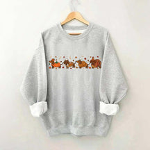 Cute Wiener Dog Turkey Costume Halloween Sweatshirt