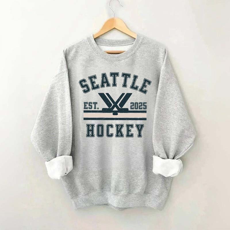 Retro Seattle Hockey Sweatshirt