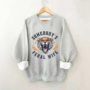 Trendy Feral Wife Leopard Sweatshirt