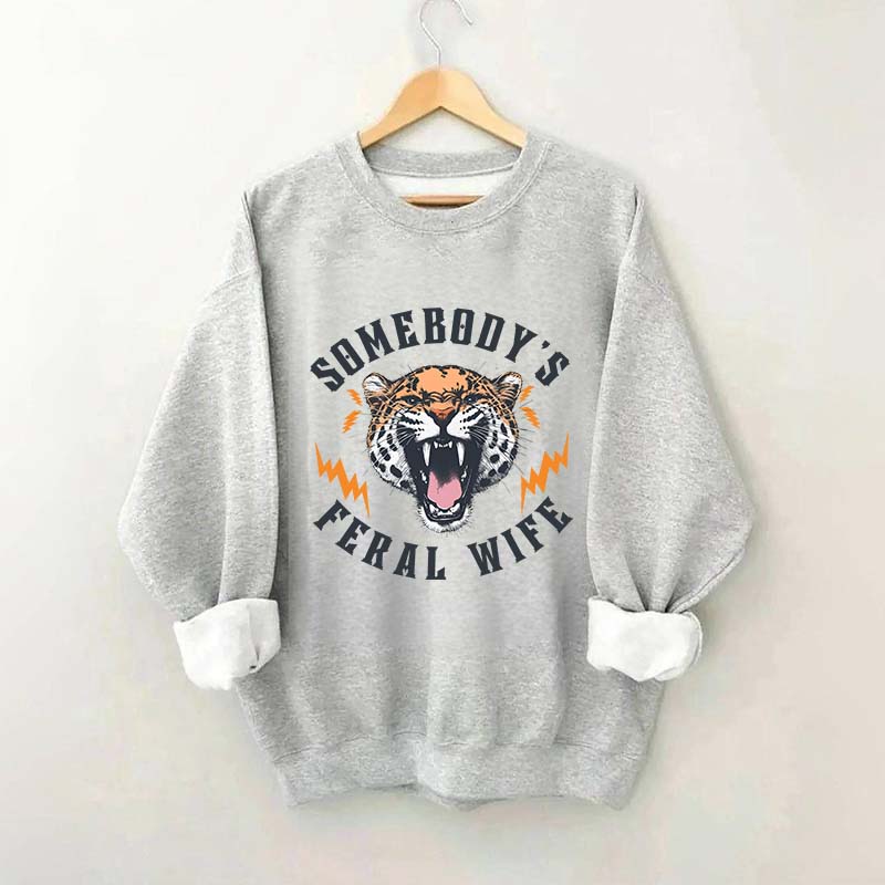Trendy Feral Wife Leopard Sweatshirt