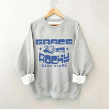 Grace Rocky Save Stars Book Lover Style Sweatshirt