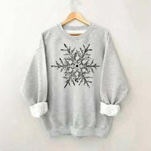 Minimalist Vintage Snowflake Sweatshirt